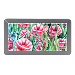 Cute Watercolor Flowers And Foliage Memory Card Reader (mini) by GardenOfOphir