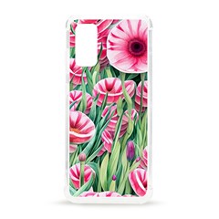 Cute Watercolor Flowers And Foliage Samsung Galaxy S20 6 2 Inch Tpu Uv Case