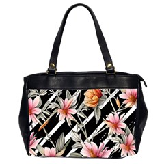 Celestial Watercolor Flowers Oversize Office Handbag (2 Sides) by GardenOfOphir