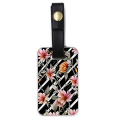 Celestial Watercolor Flowers Luggage Tag (one Side) by GardenOfOphir