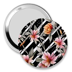 Celestial Watercolor Flowers 3  Handbag Mirrors by GardenOfOphir