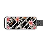 Celestial Watercolor Flowers Portable USB Flash (One Side) Front