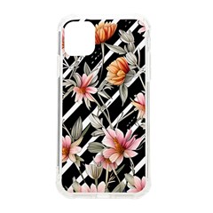 Celestial Watercolor Flowers Iphone 11 Tpu Uv Print Case