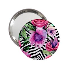 Classy And Chic Watercolor Flowers 2 25  Handbag Mirrors by GardenOfOphir