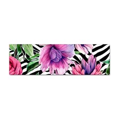 Classy And Chic Watercolor Flowers Sticker (bumper) by GardenOfOphir