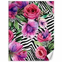 Classy And Chic Watercolor Flowers Canvas 36  X 48  by GardenOfOphir