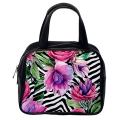 Classy And Chic Watercolor Flowers Classic Handbag (one Side) by GardenOfOphir