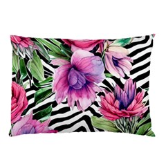 Classy And Chic Watercolor Flowers Pillow Case by GardenOfOphir