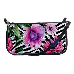 Classy And Chic Watercolor Flowers Shoulder Clutch Bag by GardenOfOphir