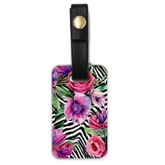 Classy And Chic Watercolor Flowers Luggage Tag (one Side) by GardenOfOphir