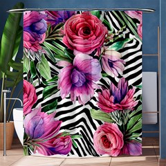 Classy And Chic Watercolor Flowers Shower Curtain 60  X 72  (medium)  by GardenOfOphir