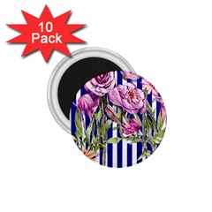 Classy And Chic Watercolor Flowers 1 75  Magnets (10 Pack)  by GardenOfOphir