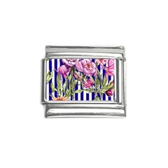 Classy And Chic Watercolor Flowers Italian Charm (9mm)