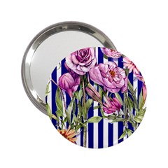 Classy And Chic Watercolor Flowers 2 25  Handbag Mirrors by GardenOfOphir