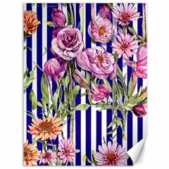 Classy And Chic Watercolor Flowers Canvas 36  X 48  by GardenOfOphir