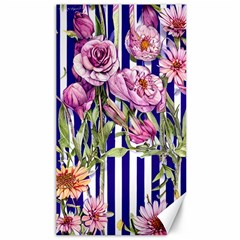 Classy And Chic Watercolor Flowers Canvas 40  X 72  by GardenOfOphir