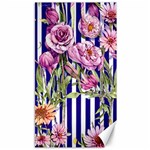 Classy and Chic Watercolor Flowers Canvas 40  x 72  39.28 x69.23  Canvas - 1