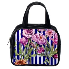 Classy And Chic Watercolor Flowers Classic Handbag (one Side) by GardenOfOphir