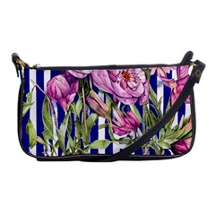 Classy And Chic Watercolor Flowers Shoulder Clutch Bag by GardenOfOphir