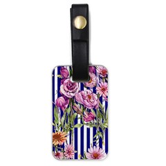 Classy And Chic Watercolor Flowers Luggage Tag (one Side) by GardenOfOphir