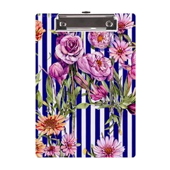 Classy And Chic Watercolor Flowers A5 Acrylic Clipboard by GardenOfOphir