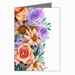 Cheerful And Captivating Watercolor Flowers Greeting Cards (pkg Of 8) by GardenOfOphir