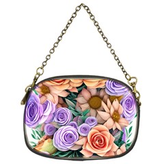 Cheerful And Captivating Watercolor Flowers Chain Purse (one Side) by GardenOfOphir