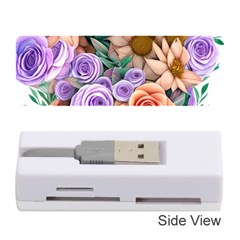 Cheerful And Captivating Watercolor Flowers Memory Card Reader (stick) by GardenOfOphir