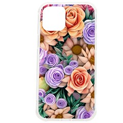 Cheerful And Captivating Watercolor Flowers Iphone 12 Pro Max Tpu Uv Print Case