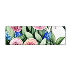 County Charm – Watercolor Flowers Botanical Sticker Bumper (100 Pack) by GardenOfOphir