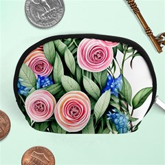 County Charm – Watercolor Flowers Botanical Accessory Pouch (medium) by GardenOfOphir