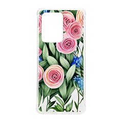 County Charm – Watercolor Flowers Botanical Samsung Galaxy S20 Ultra 6 9 Inch Tpu Uv Case