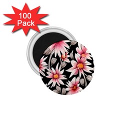 Charming And Celestial Watercolor Flowers 1 75  Magnets (100 Pack)  by GardenOfOphir