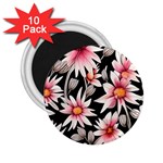 Charming and Celestial Watercolor Flowers 2.25  Magnets (10 pack)  Front