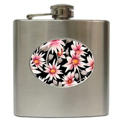 Charming And Celestial Watercolor Flowers Hip Flask (6 Oz) by GardenOfOphir