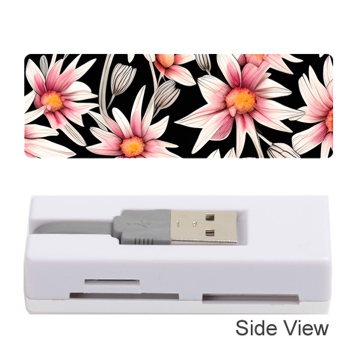 Charming and Celestial Watercolor Flowers Memory Card Reader (Stick)