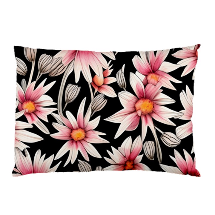 Charming and Celestial Watercolor Flowers Pillow Case (Two Sides)