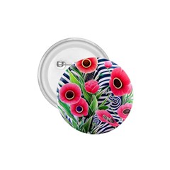 Cherished Blooms – Watercolor Flowers Botanical 1 75  Buttons by GardenOfOphir