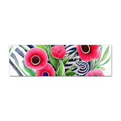 Cherished Blooms – Watercolor Flowers Botanical Sticker (bumper) by GardenOfOphir