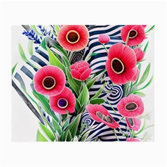 Cherished Blooms – Watercolor Flowers Botanical Small Glasses Cloth (2 Sides) by GardenOfOphir