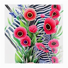 Cherished Blooms – Watercolor Flowers Botanical Medium Glasses Cloth (2 Sides) by GardenOfOphir