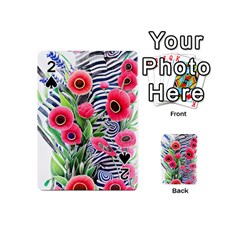 Cherished Blooms – Watercolor Flowers Botanical Playing Cards 54 Designs (mini) by GardenOfOphir