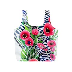 Cherished Blooms – Watercolor Flowers Botanical Full Print Recycle Bag (s) by GardenOfOphir