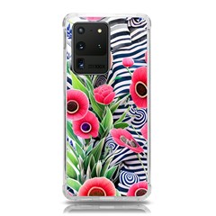 Cherished Blooms – Watercolor Flowers Botanical Samsung Galaxy S20 Ultra 6 9 Inch Tpu Uv Case by GardenOfOphir