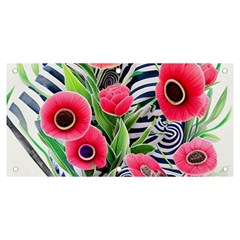 Cherished Blooms – Watercolor Flowers Botanical Banner And Sign 6  X 3 