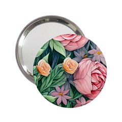 Darling And Dazzling Watercolor Flowers 2 25  Handbag Mirrors by GardenOfOphir