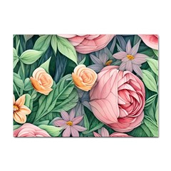 Darling And Dazzling Watercolor Flowers Sticker A4 (10 Pack) by GardenOfOphir