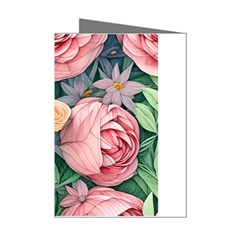 Darling And Dazzling Watercolor Flowers Mini Greeting Cards (pkg Of 8) by GardenOfOphir