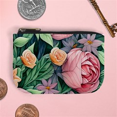 Darling And Dazzling Watercolor Flowers Mini Coin Purse by GardenOfOphir