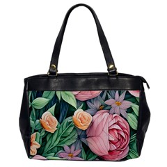 Darling And Dazzling Watercolor Flowers Oversize Office Handbag by GardenOfOphir